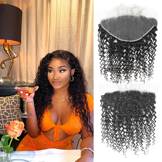 Top Quality Virgin Hair 13x6 Deep Wave HD/Transparent Lace Frontal