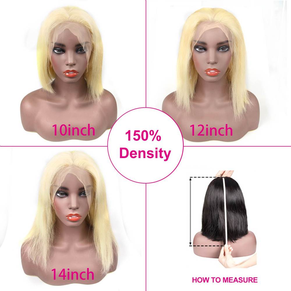 4x4 13x4 Lace 613 Blonde Bob Wig
