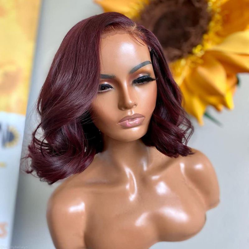 99j Bob burgundy Body Wave Wigs