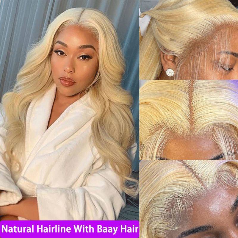13x4 13x6 HD 613 Blonde Body Wave Lace Front Wig Density 200%