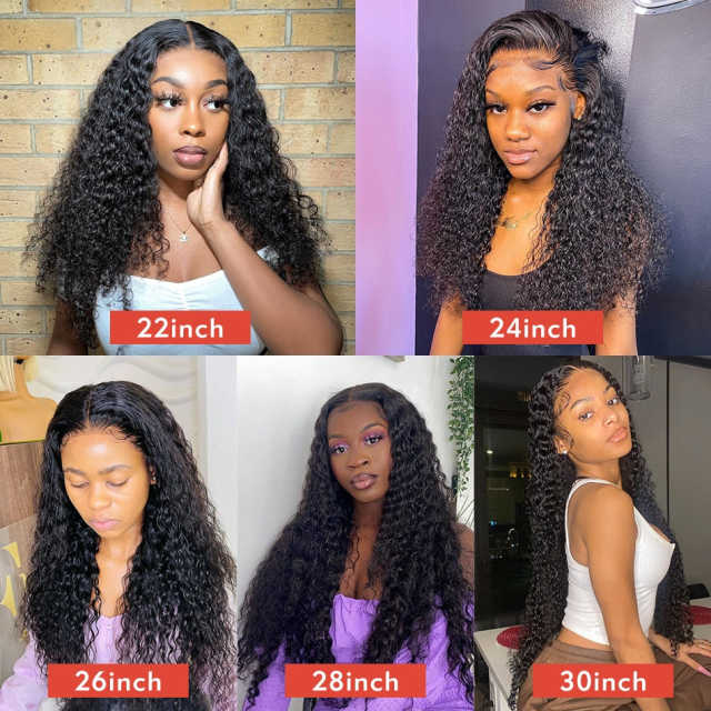Water Wave Lace Front Wig Swiss HD Lace Front Wavy Curly Wig