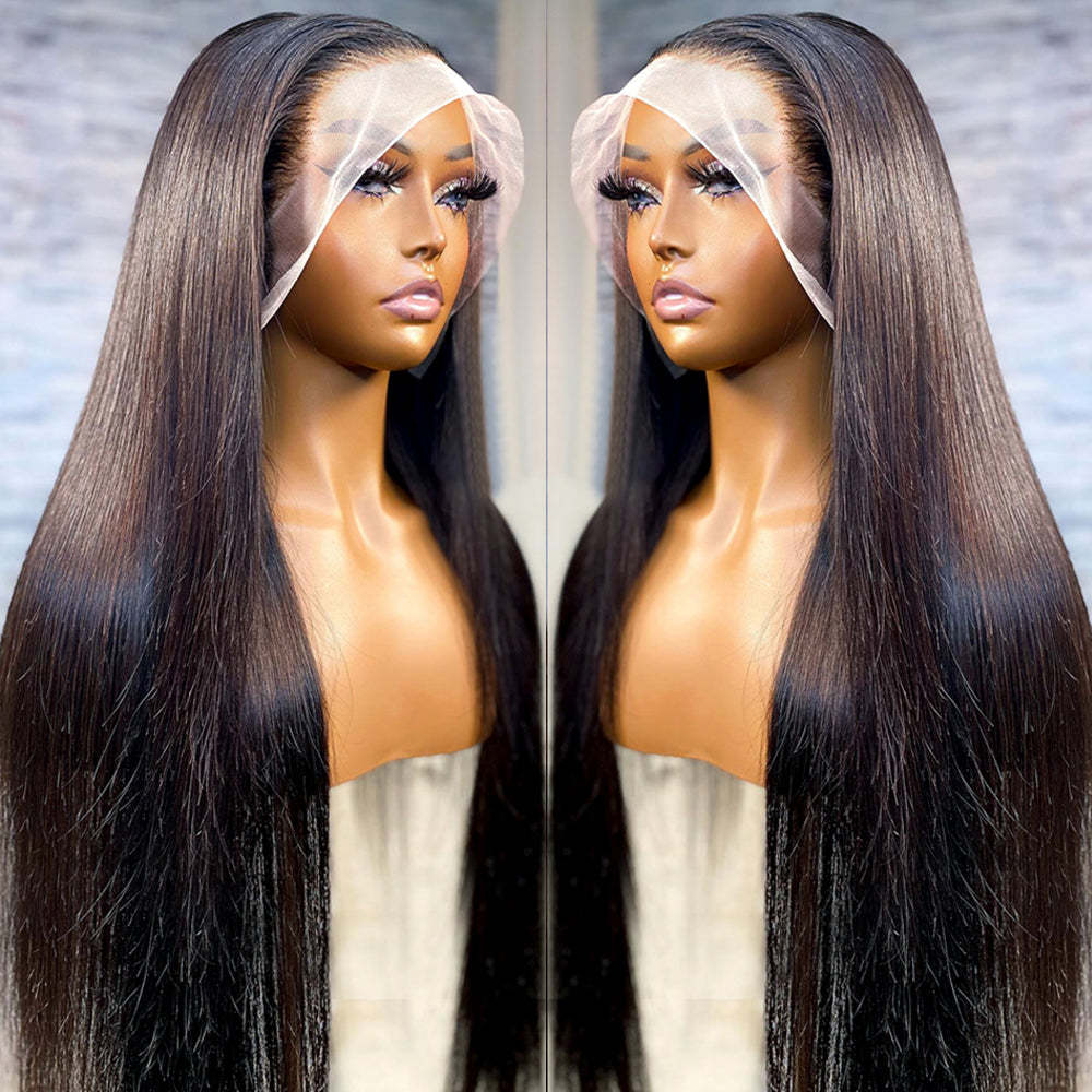 38 40 Inch Brazilian Bone Straight Lace Frontal Wig