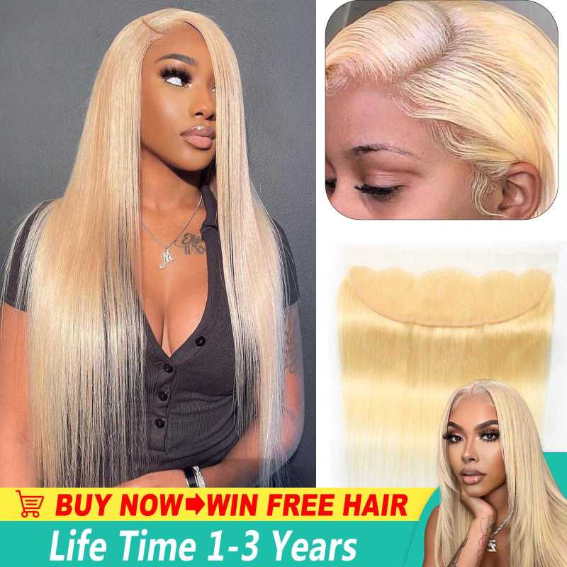 613 Blonde Straight 13x4 Transparent HD Lace Frontal Closure