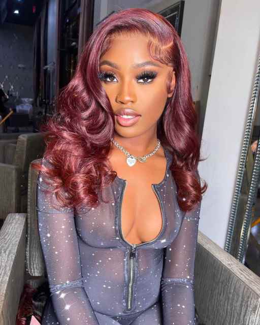 99j Bob burgundy Body Wave Wigs