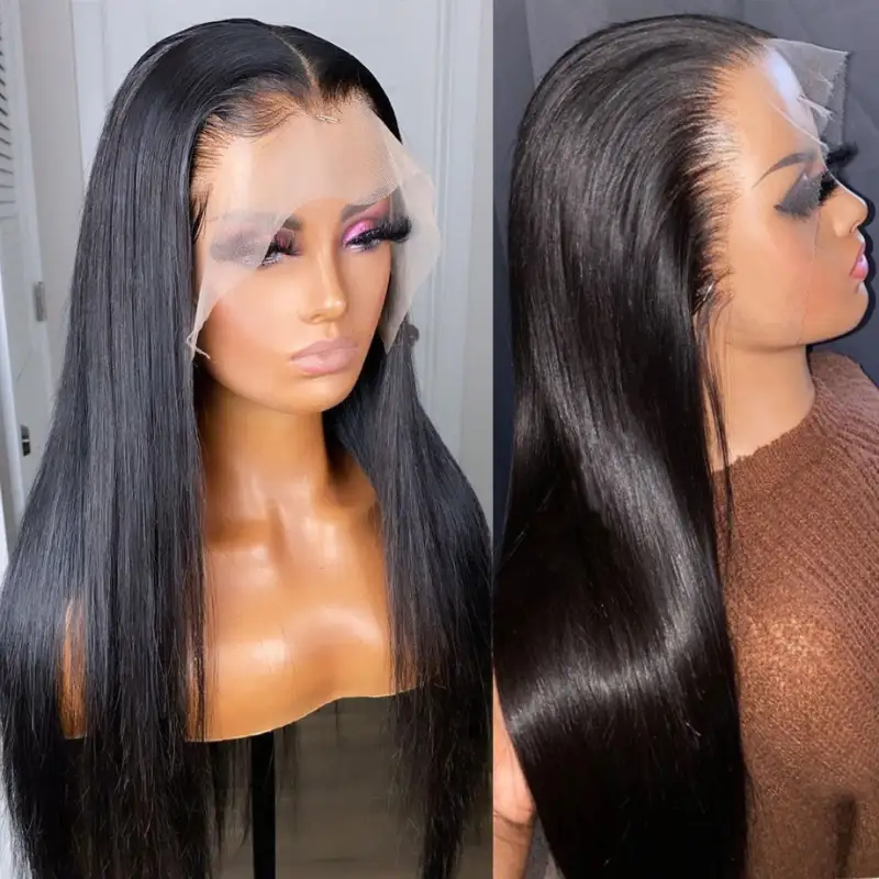 4x4 5x5 HD Straight Lace Front Wigs