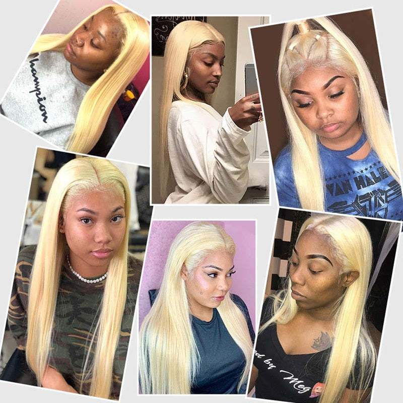 Straight 613 Blonde Wig 613 Lace Front Wig