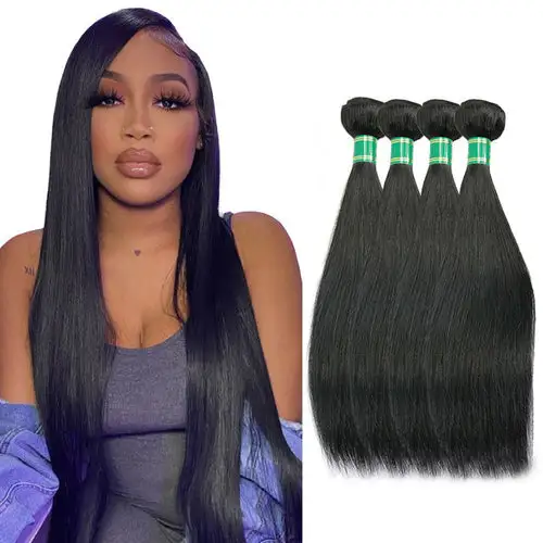 4pcs Straight Bundles Virgin Human Hair Natural Unprocessed 18 20 22 24 inch