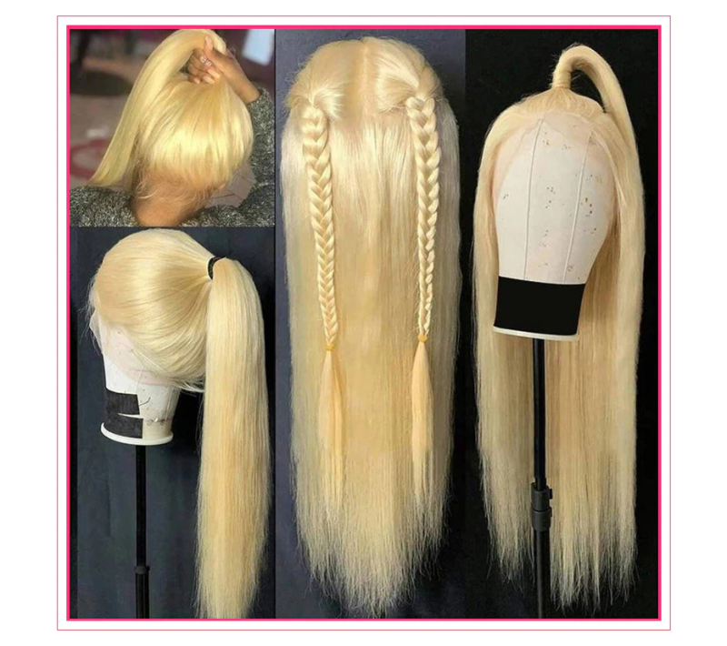 Blonde 360 Lace Frontal Wig 613 Straight