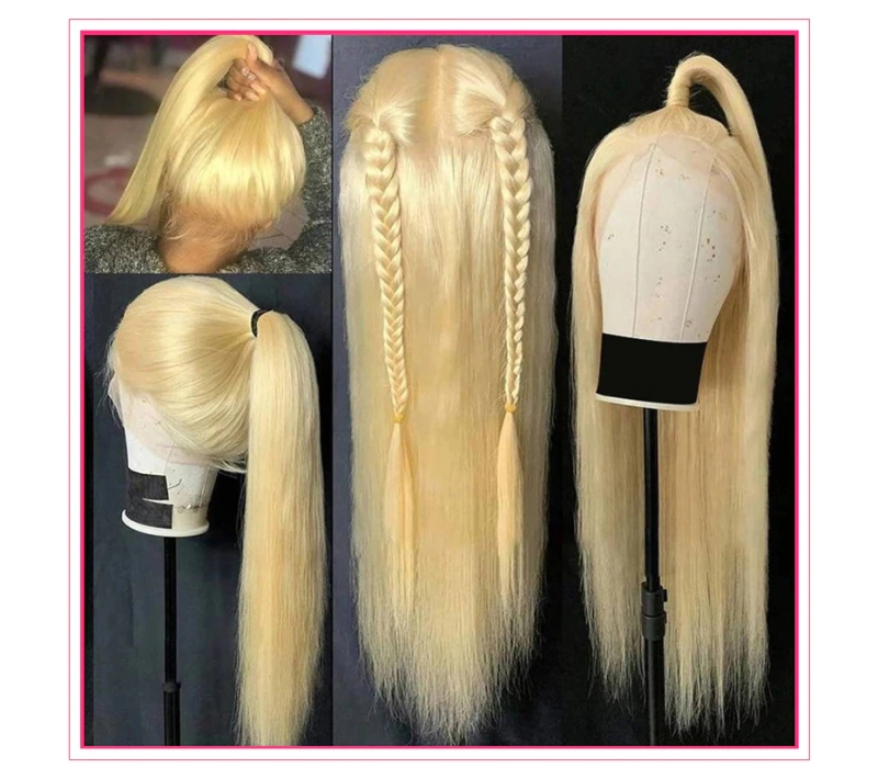 Blonde 360 Lace Frontal Wig 613 Straight