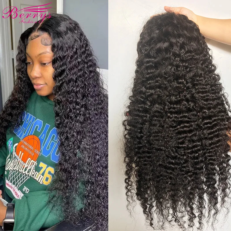 HD /Transparent Single Donor Raw Hair 13x4 Burmese Curly Frontal Wigs 10-30inch Berrys Fashion Hair