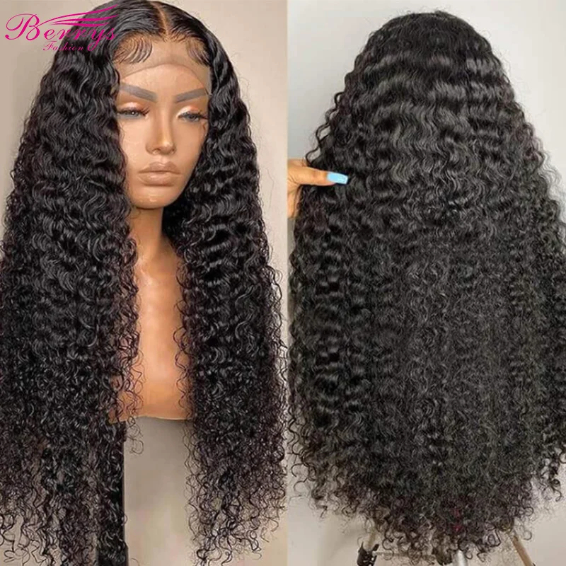 HD /Transparent Single Donor Raw Hair 13x4 Burmese Curly Frontal Wigs 10-30inch Berrys Fashion Hair