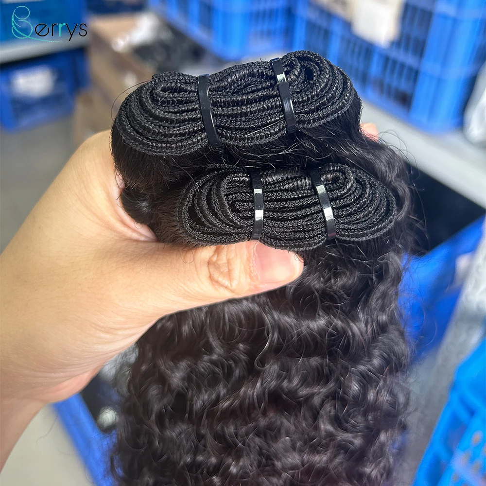 Peruvian Red Band Raw Hair Bundles Burmese Curly Human Hair High Quality Without any Chemical Processed