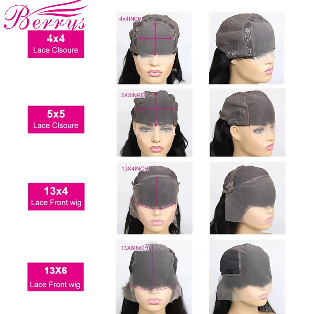 HD /Transparent Single Donor Raw Hair 13x4 Burmese Curly Frontal Wigs 10-30inch Berrys Fashion Hair