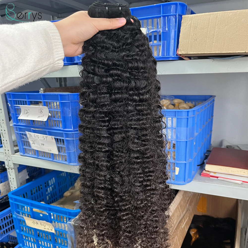 Peruvian Red Band Raw Hair Bundles Burmese Curly Human Hair High Quality Without any Chemical Processed