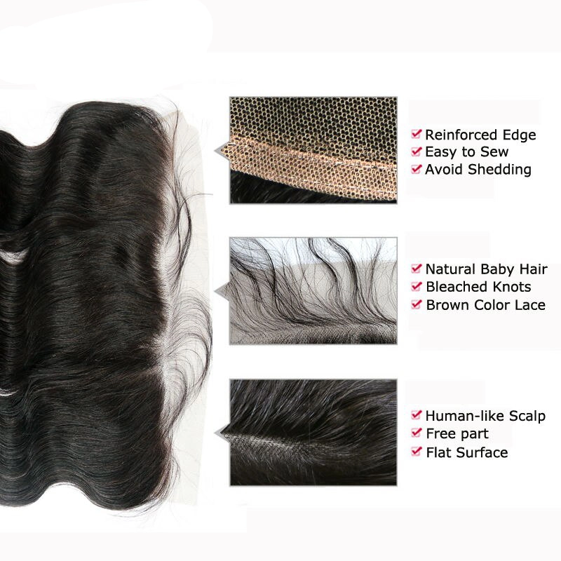 Berrysfashion Hair New Arrive Blue Band Hair 13x4 HD/Transparent Frontal Body Wave