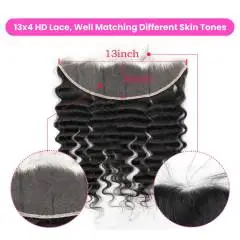 Blue Band Loose wave 13x6 13x4 5x5 4x4 HD Swiss Lace Frontal