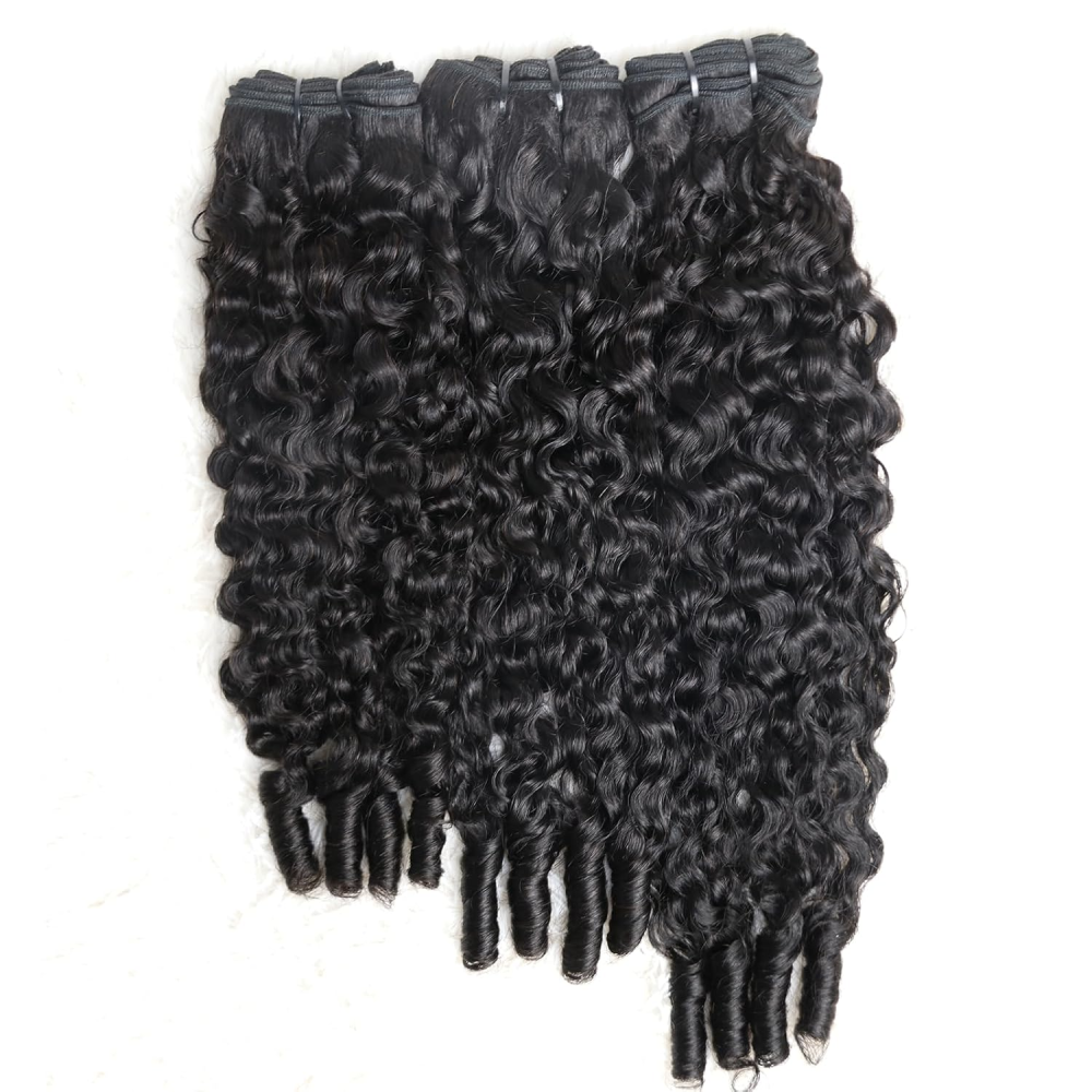 New Arrival Vienamese Raw HairPink Band Bundles Burmese Curly 100% Real Human Hair High Quality Without any Chemical Processed