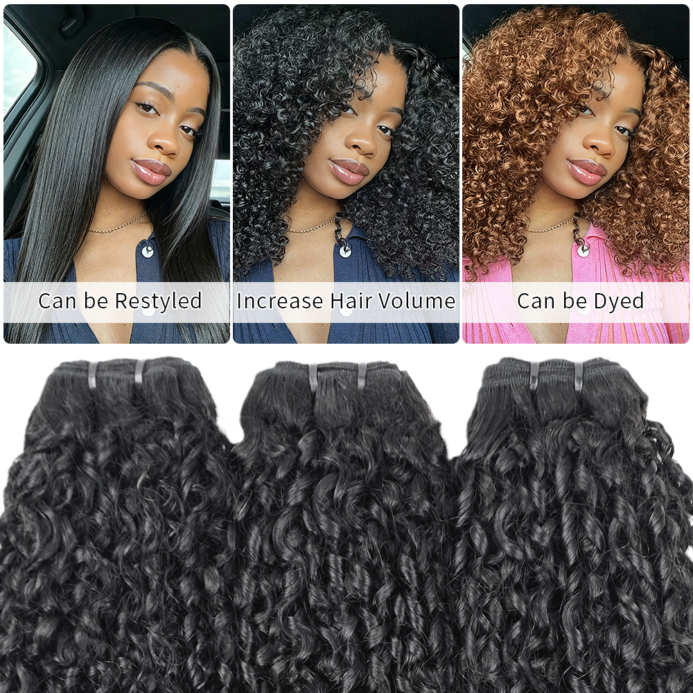 New Arrival Texture Vienamese Raw Hair Bundles Pixie Curly Pixel Curl 100% Real Human Hair High Quality Without any Chemical Processed