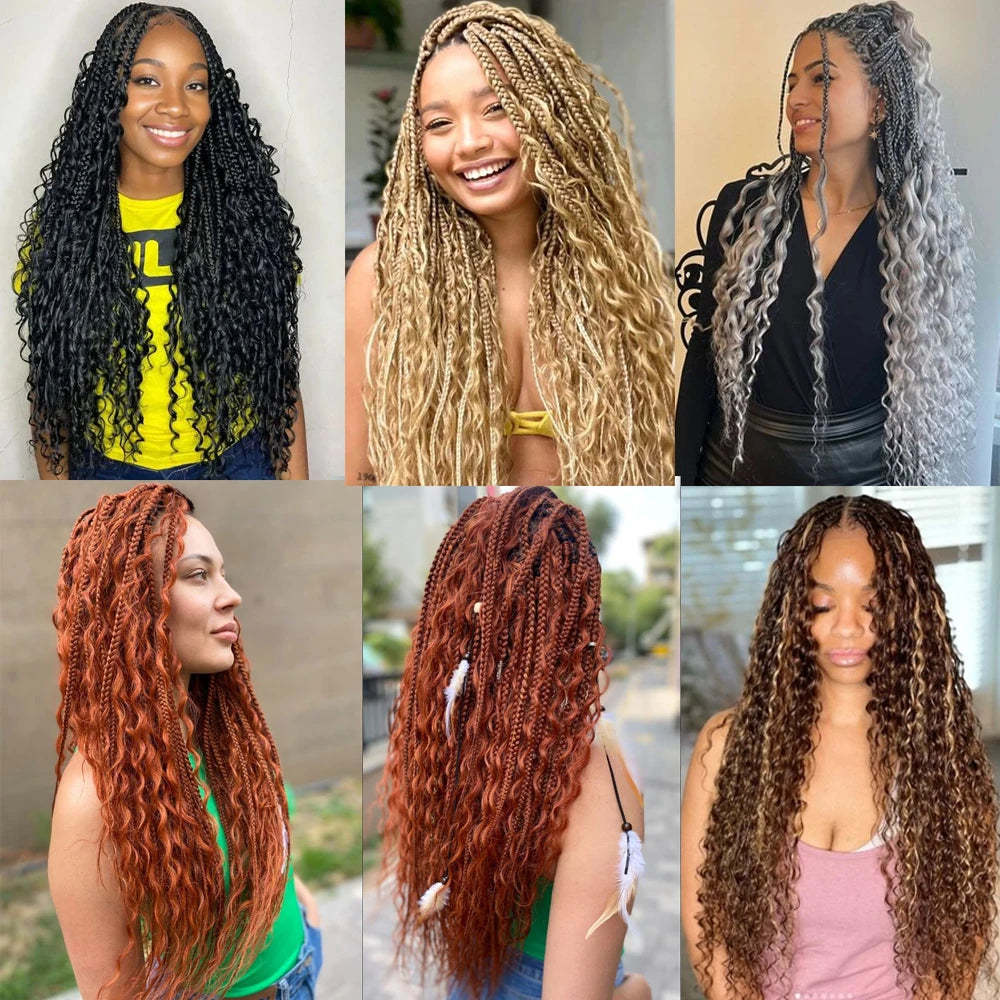 Flat Band Bulk Hair Real Human Virgin Hair for Braiding Deep Wave / Water Wave Natural Black / 613 Blonde for Braids