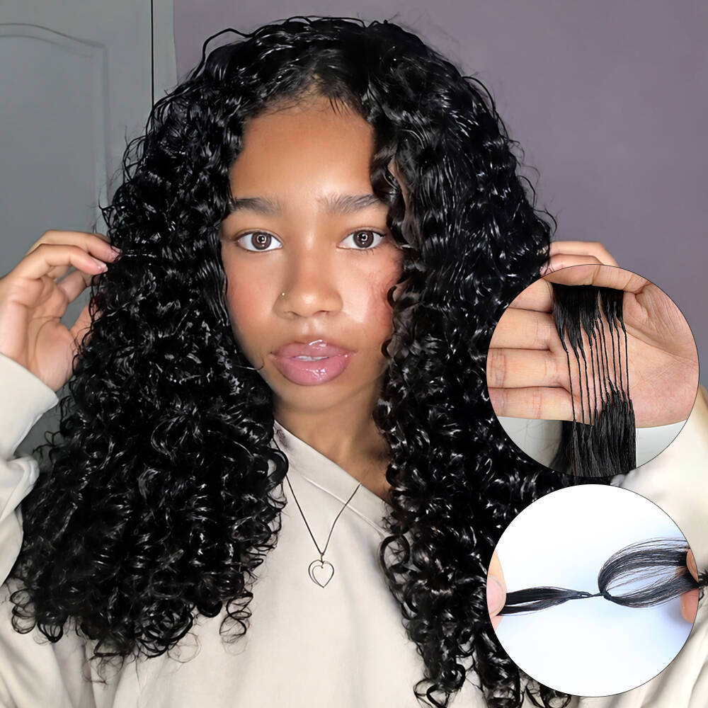 New Virgin Hair Crochet Feather Hair for Miracle Knots Braids Burmese Culry with Spiral Ends