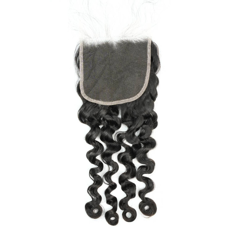 High Quality Raw Hair Indian Curly 5x5 Closure / 13x6 Frontal HD Lace 14inch 16inch 18inch