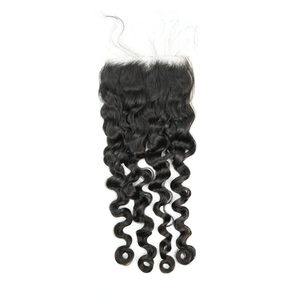 High Quality Raw Hair Indian Curly 5x5 Closure / 13x6 Frontal HD Lace 14inch 16inch 18inch