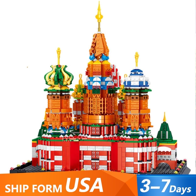 ZHEGAO QL0961 Creator Series FAMOUS BUILDING：The Saint Basil's Cathedral Building Blocks From China