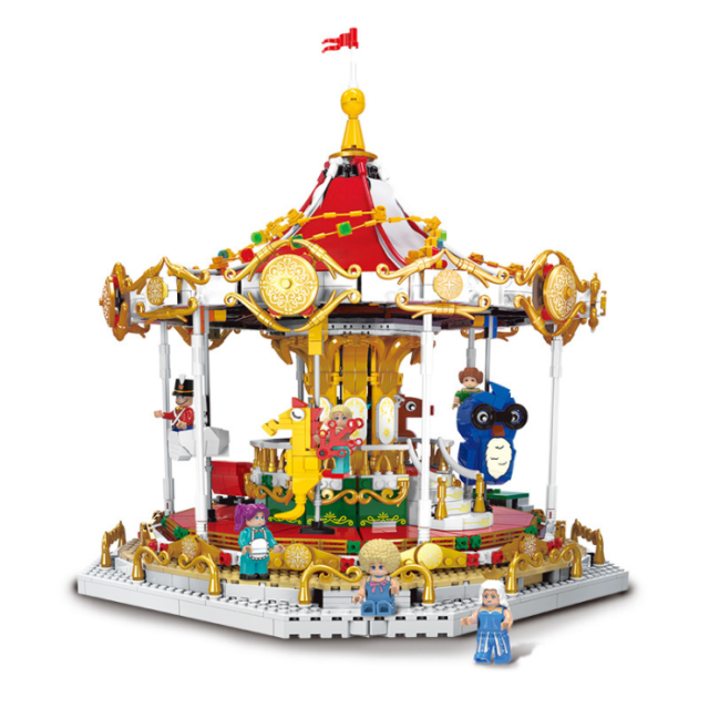 XINGBAO 30001 City Idea Series City Friends Andersen's Fairytales Carousel Model Building Blocks Kids Toys Merry-Go-Round Bricks From China