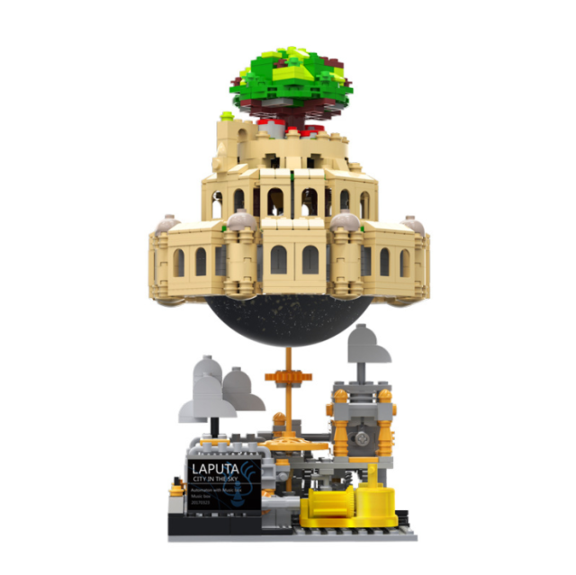 XB 05001 MOC Idea Series City of Sky  Castle Model Building blocks Music Box Compatible Lepining Toys For Children Bricks From China