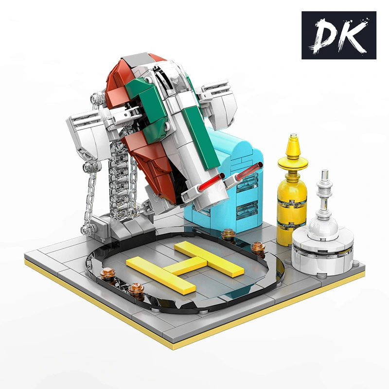 DK7008 Suspension Series Slave No. 1 Balance Frame MOC Model Decoration Small Particle Assembled Building Block Toy From China