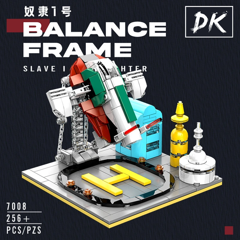 DK7008 Suspension Series Slave No. 1 Balance Frame MOC Model Decoration Small Particle Assembled Building Block Toy From China