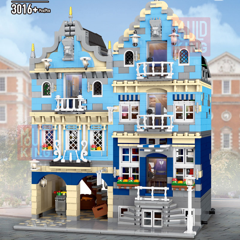 MouldKing 16020 Creator Series Market Street Building Blocks 3016pcs Bricks Toys For Gift From China