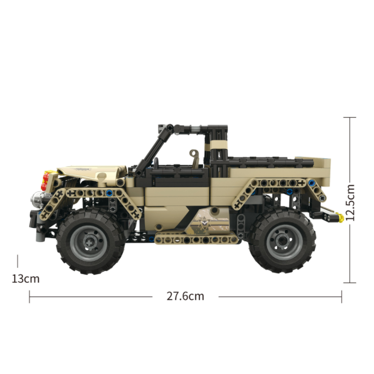 MouldKing 13013 Technic Series 13013 Armored Union Military Pickup Truck Building Blocks 495pcs Brick Kids Toys Gifts From China