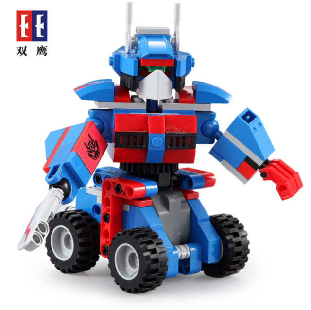 DoubleE C52019 251Pcs Technic Series Sunny Robot 2In1 Children's Puzzle Assembled Building Block Toy Boy From China