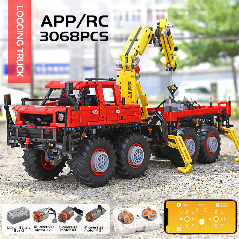 MouldKing 13146 Technic Articulated 8×8 Off-road remote control Truck MOC-15805 Building Block Kids Toy Birthday Gifts from China