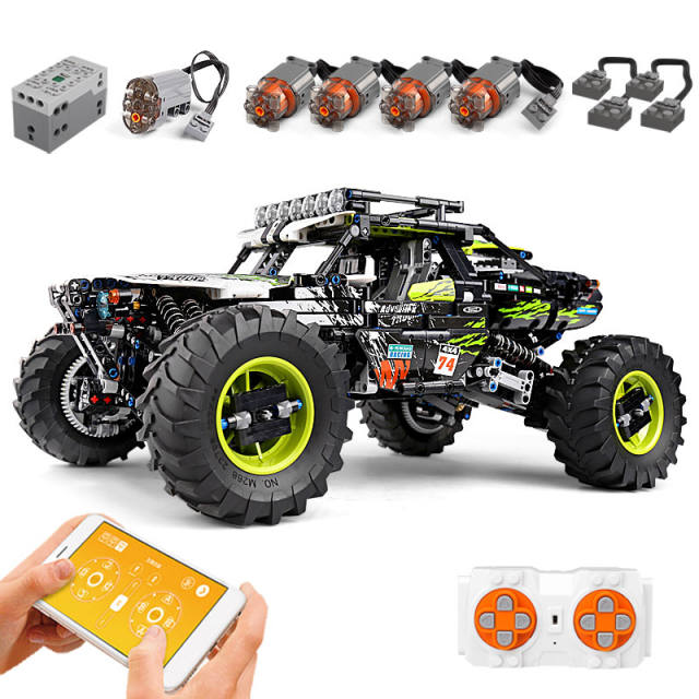 MouldKing 18002 Moc Technic Buggy Remote Control Terrain Off-Road Climbing Truck model Building Blocks Kids Toys Gifts from China