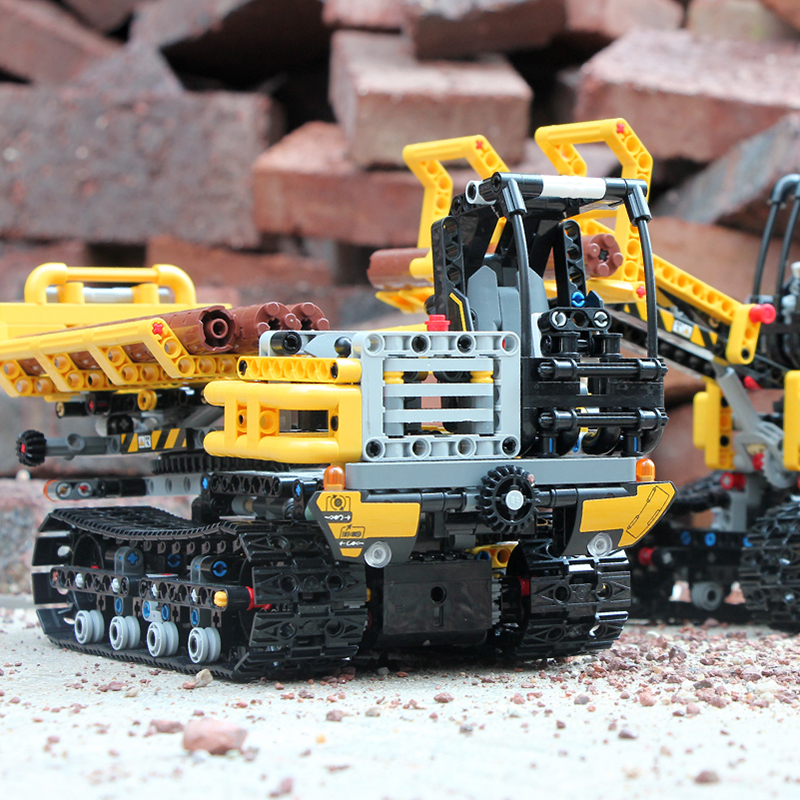 MouldKing 13034 Technic Series Motor Motorized Tracked Loader Set RC Model MOC Building Blocks Bricks 42094 Toys