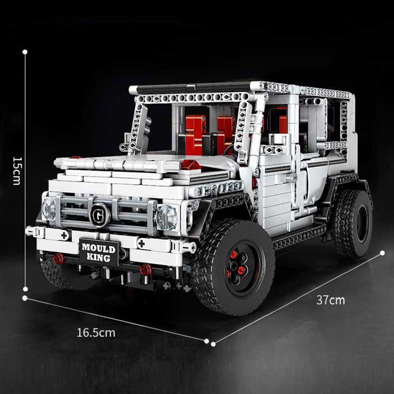 MouldKing 13069 1696 Pcs MOC-2425 Technic White Version G500 AWD Wagon Model Building Blocks Bricks Kids Toy