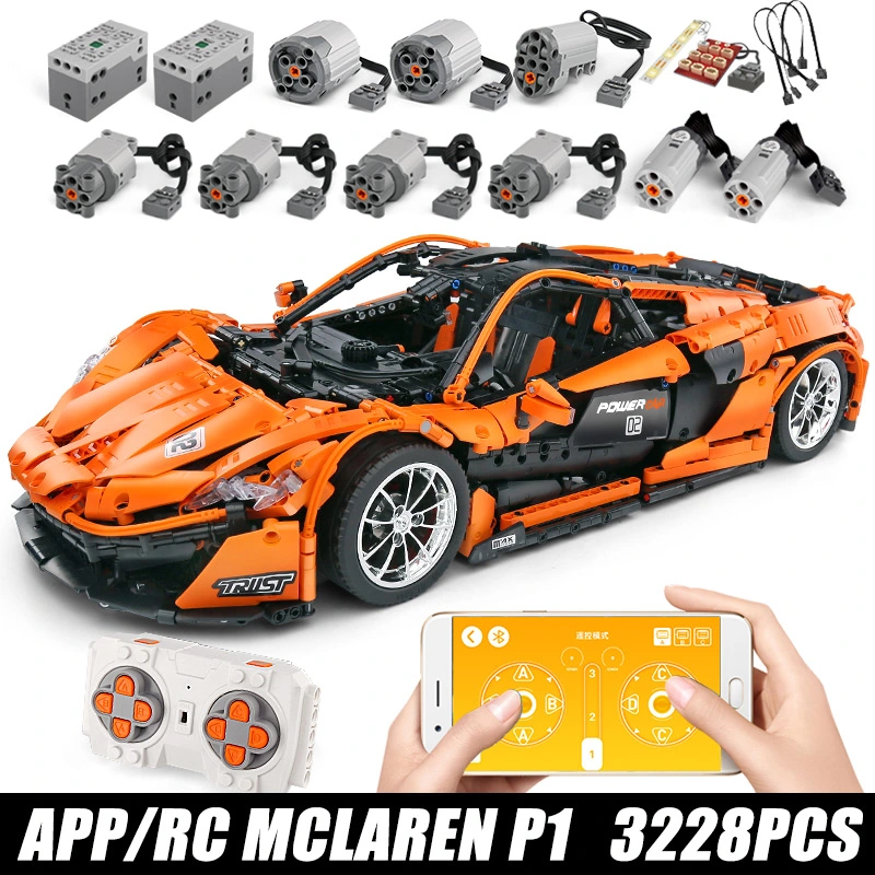 Mould King MOC 20087 Technic Series McLarening P1 hypercar Racing Car Model Building Blocks Brick compatible with 13090 Toys