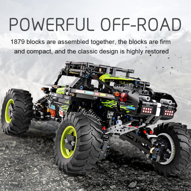 MouldKing 18002 Moc Technic Buggy Remote Control Terrain Off-Road Climbing Truck model Building Blocks Kids Toys Gifts from China