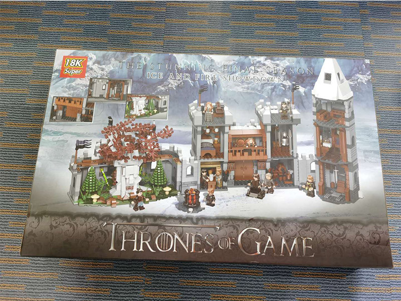 K101 Movie Series Game of Thrones Winterfell Building Blocks 18K Bricks Toys For Gift From China