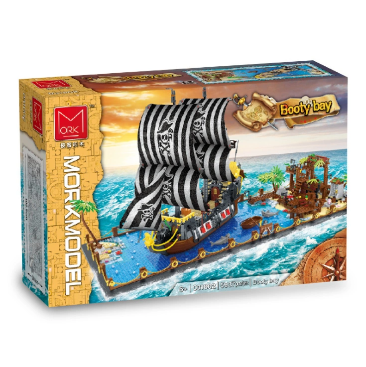 Mork 031002 Booty Bay Series Pirate Bay Children's Educational Building Block 5937pcs Bricks Toy From China