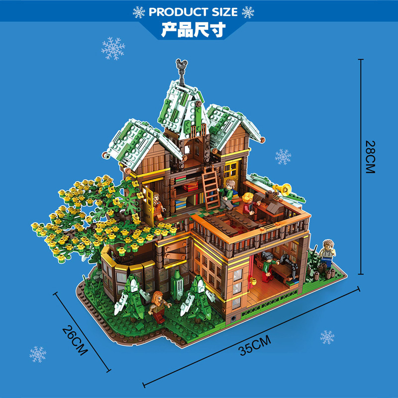 JUHANG 86002 Creator Series The Time Room House Building Blocks 2466pcs Bricks Toy Gift For Child
