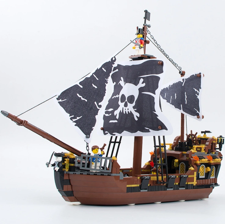 王国 LEGO MOC ZHEGAO QL1800 722pcs Pirate Kingdom Ship Building Block