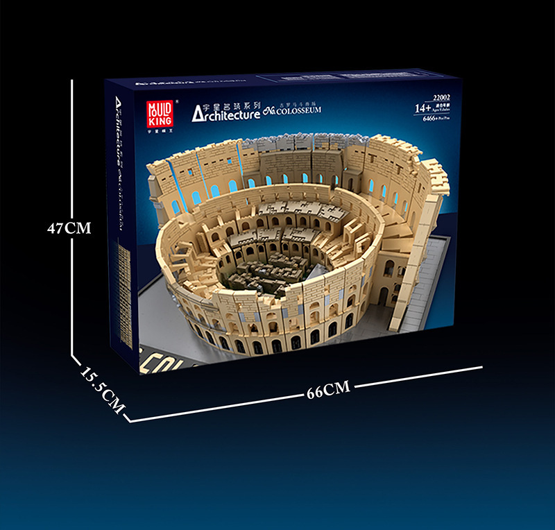 MouldKing  22002 Architecture Famous Building Series The Colosseum Building Blocks 6466pcs Toy  From China 49020