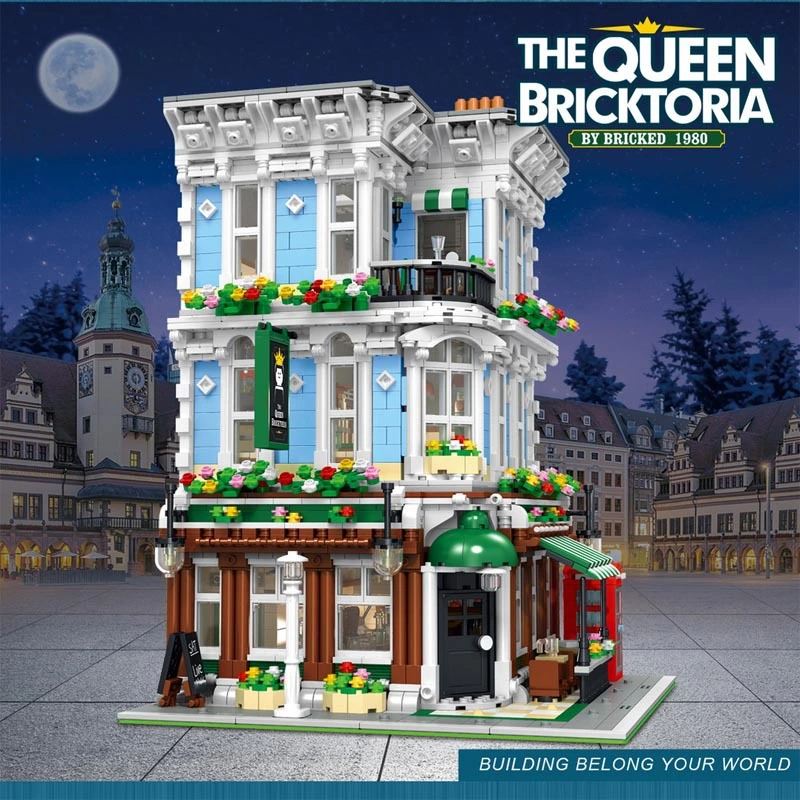 Urge UG-10197 Commercial City Street View The Queen Bricktoria Building Blocks 3678pcs Bricks Model Toy From China