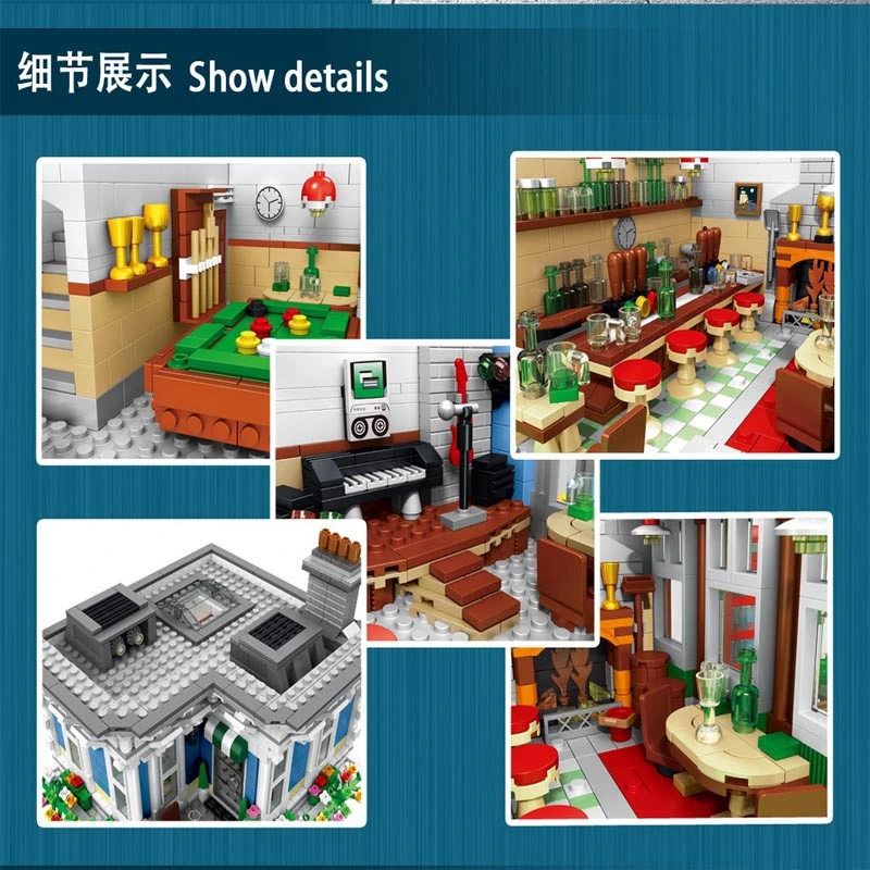 Urge UG-10197 Commercial City Street View The Queen Bricktoria Building Blocks 3678pcs Bricks Model Toy From China