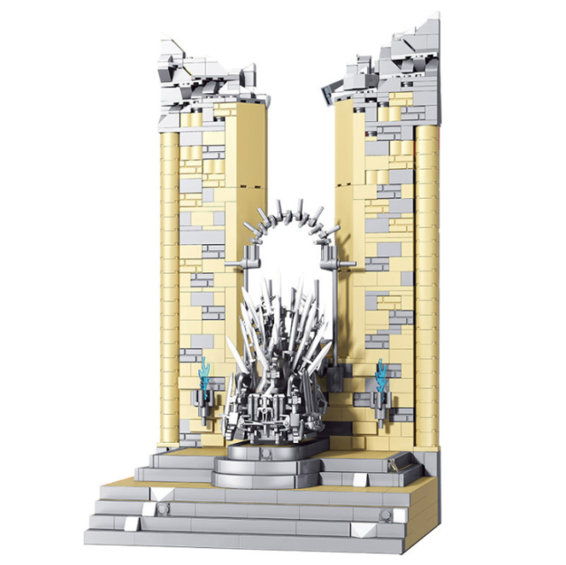 Super18K K130 Iron Throne 1146pcs Game of Thrones Iron Throne Building Block Toys from China