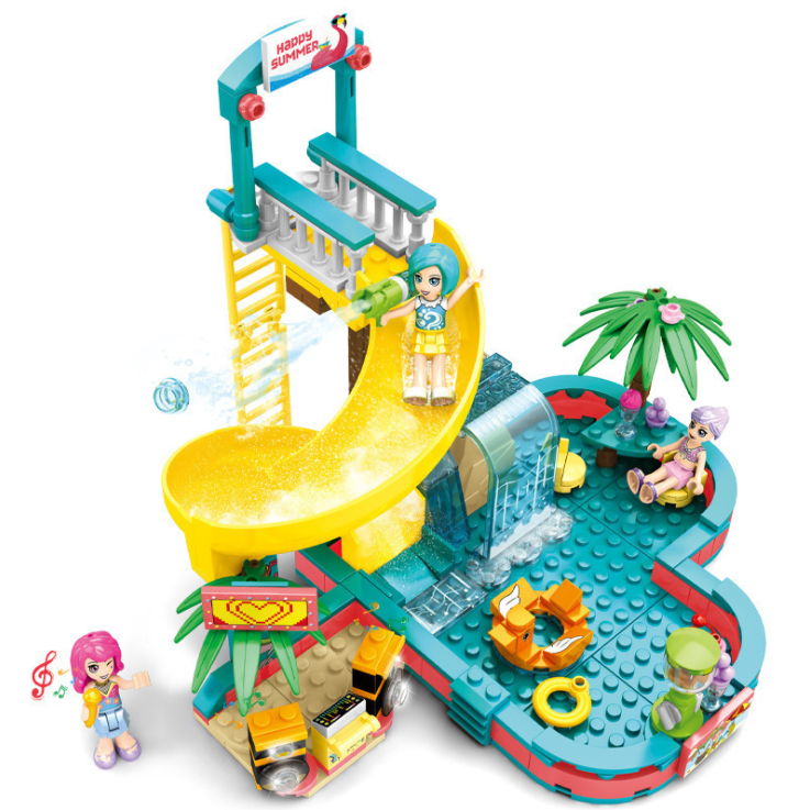 SY 6574 257pcs Small Water Park Building Blocks Toy From China