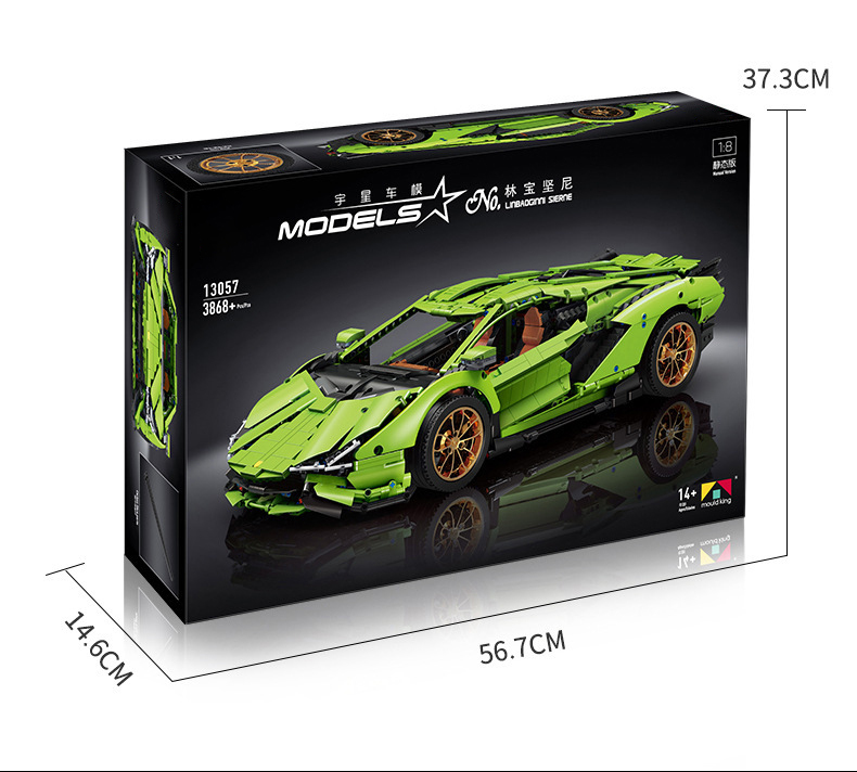 MouldKing 10011 Technic Series Super Racing Car Model Sets Building Blocks 1168pcs Bricks Toys For Gift From China